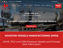 Tablet Screenshot of houstonvessel.com